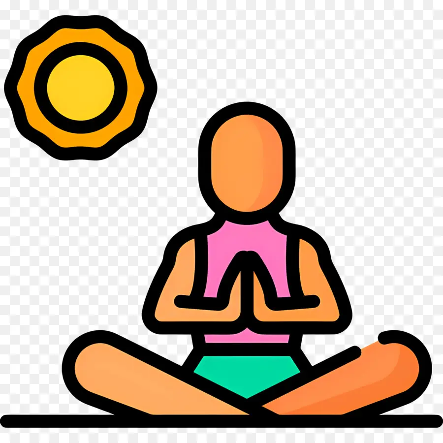 Meditación，Persona Meditando PNG