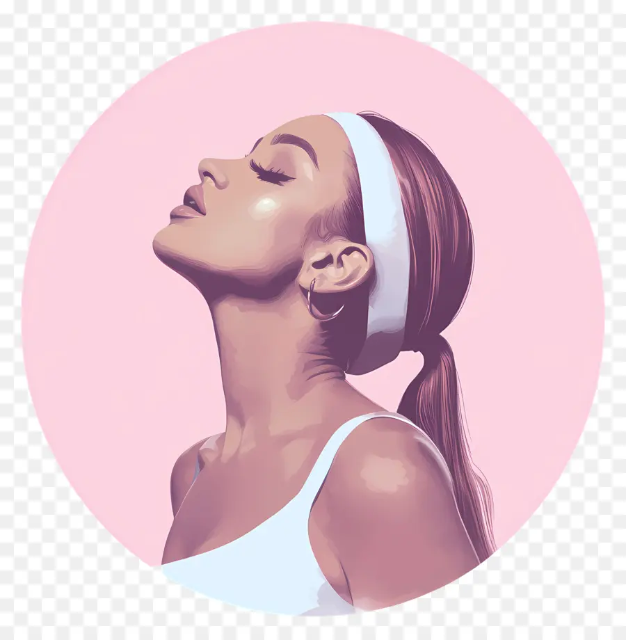 Ariana Grande，Ilustración De Perfil PNG