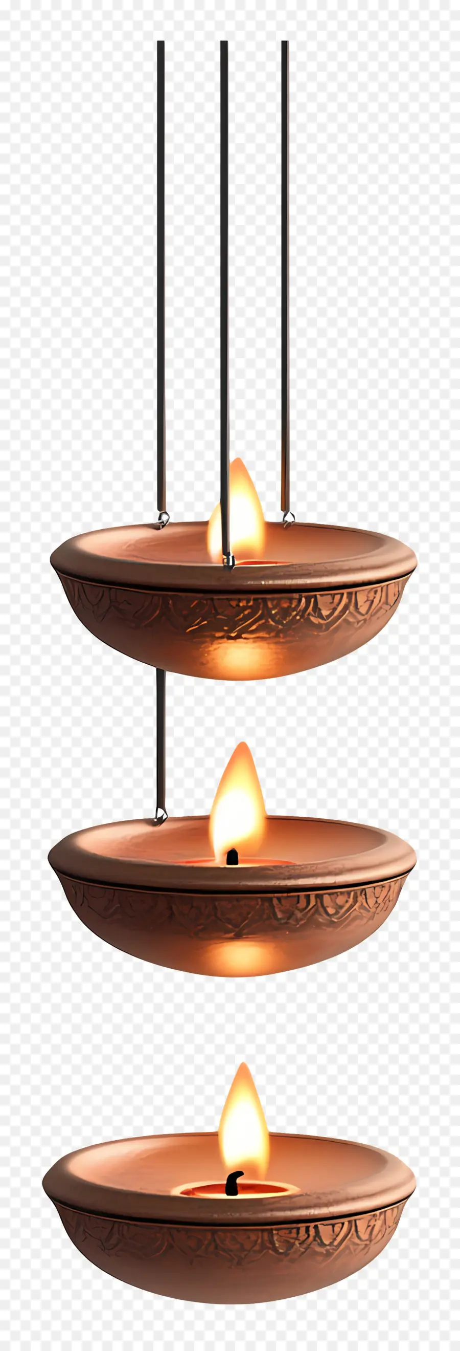 Diya Colgante，Lámparas Colgantes PNG