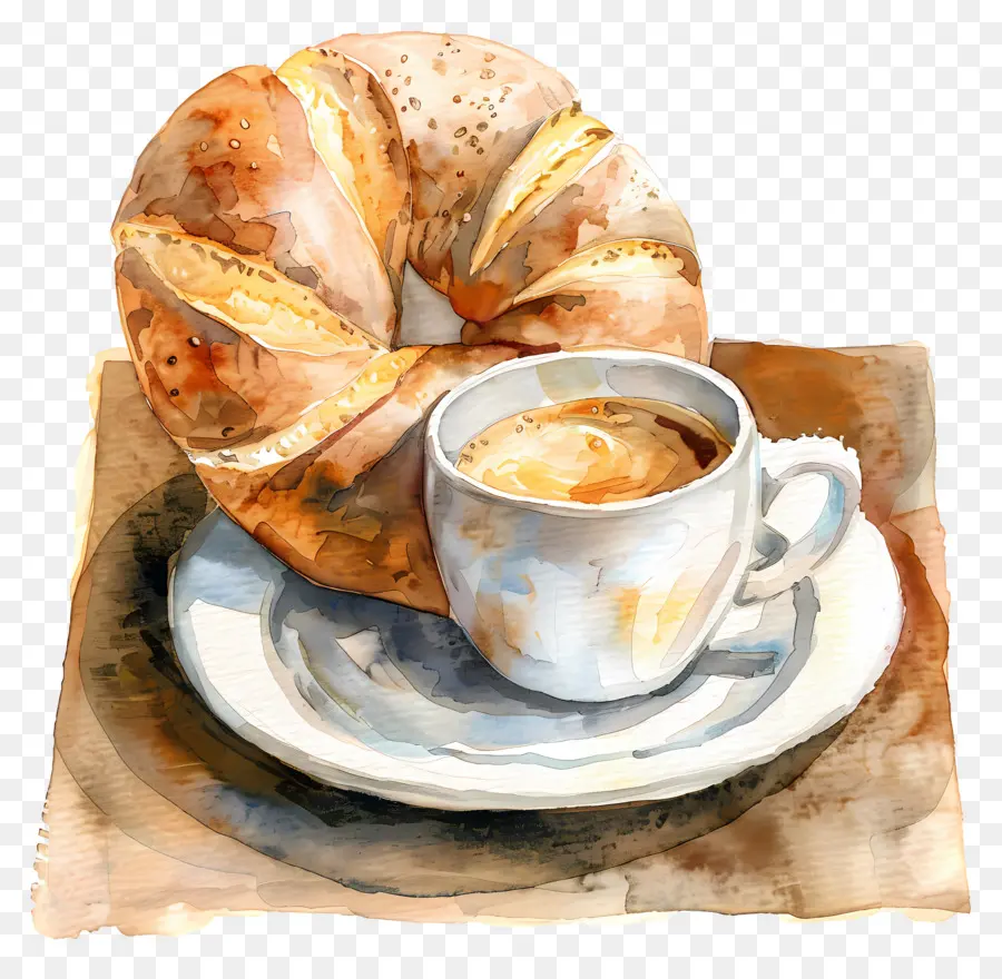 Pan Panera，Café Y Panecillo PNG