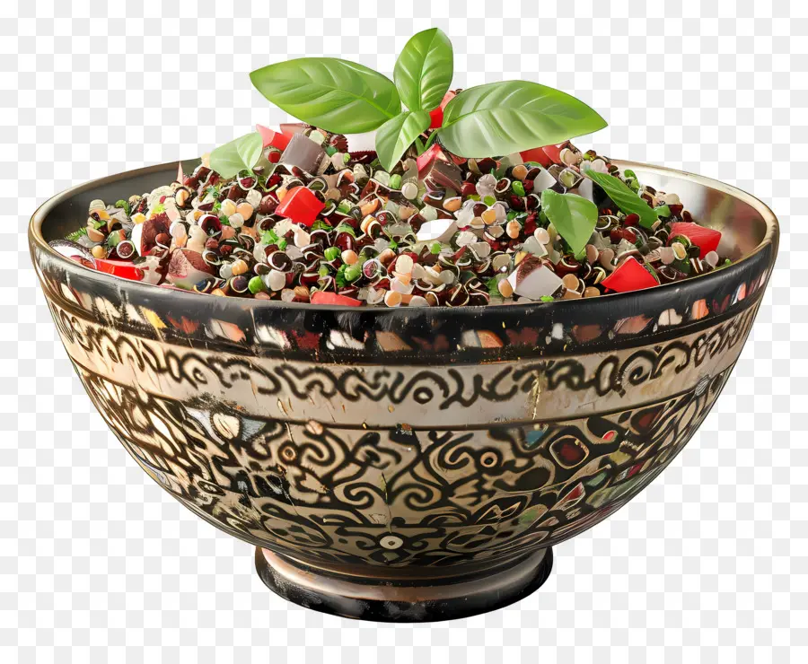 Ensalada De Quinua，Cuenco Decorativo PNG