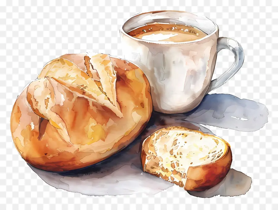 Pan Panera，Cafe Y Pan PNG