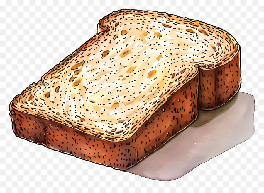 Rebanada De Pan，Tostada PNG