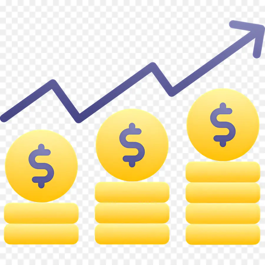 Mercado De Valores，Monedas En Crecimiento PNG