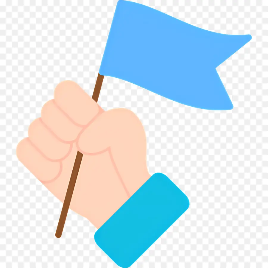 Liderazgo，Mano Con Bandera PNG