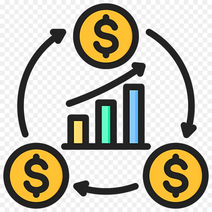 Flujo De Inversión，Crecimiento Financiero PNG