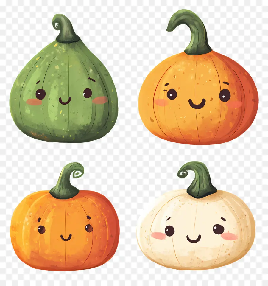 Calabazas Lindas，Sonriente PNG