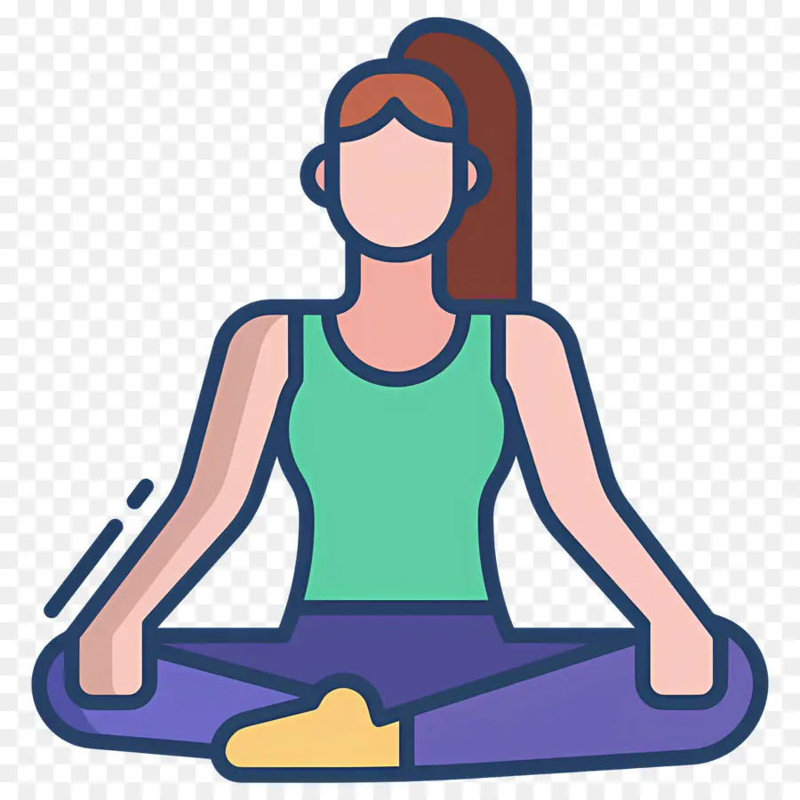 Meditación，Postura De Yoga PNG