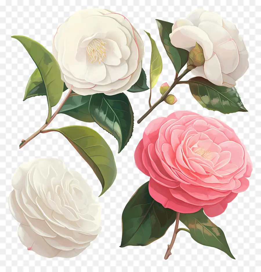 Camelias，Flores De Camelia PNG