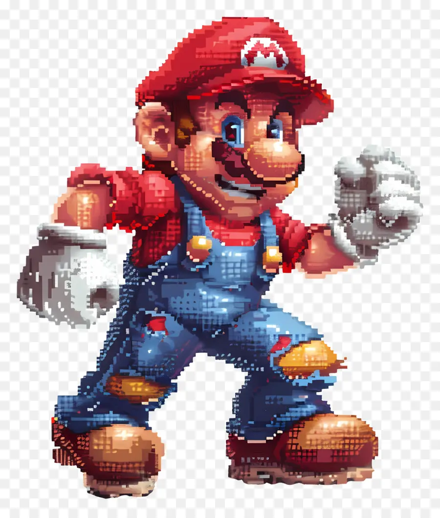 Píxel Mario，Personaje Pixelado PNG