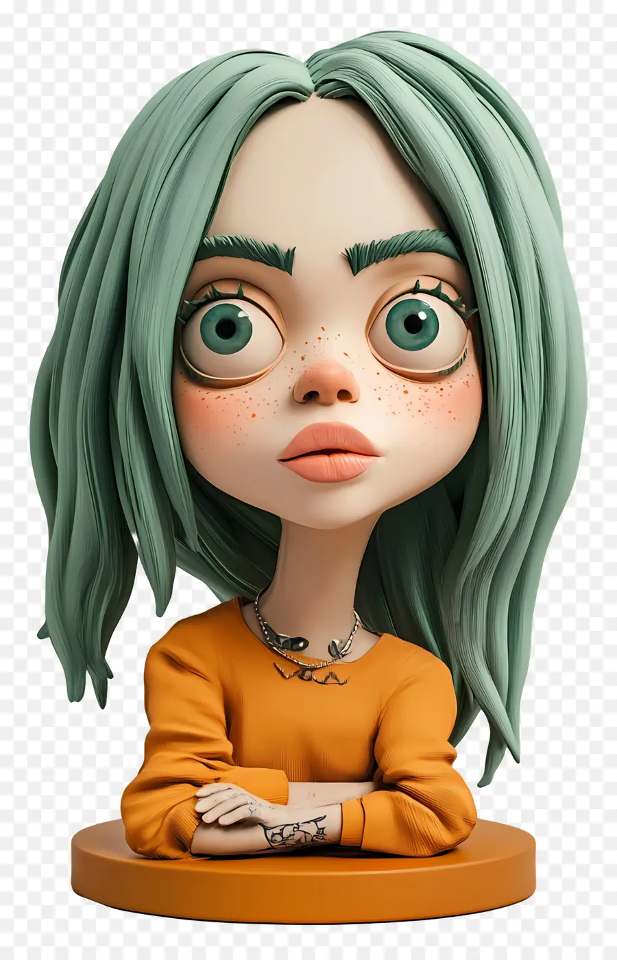 Billie Eilish，Personaje De Dibujos Animados PNG