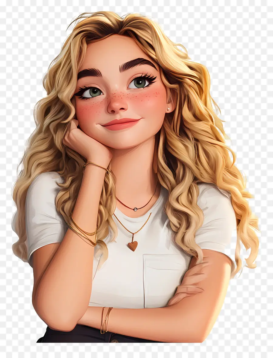 Sabrina Carpintero，Chica De Dibujos Animados Con Aretes PNG