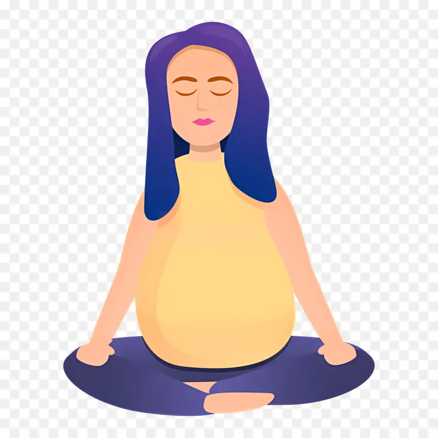 Meditación，Mujer Meditando PNG