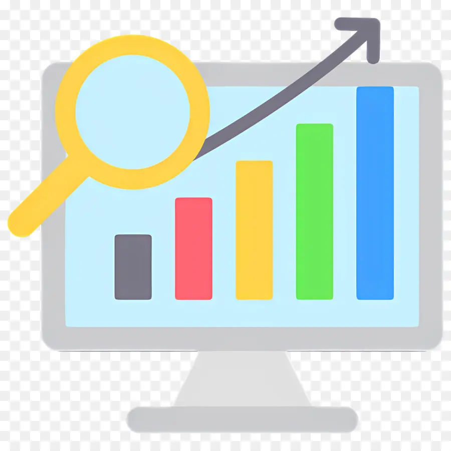 Investigación De Inversiones，Gráfico En El Monitor PNG