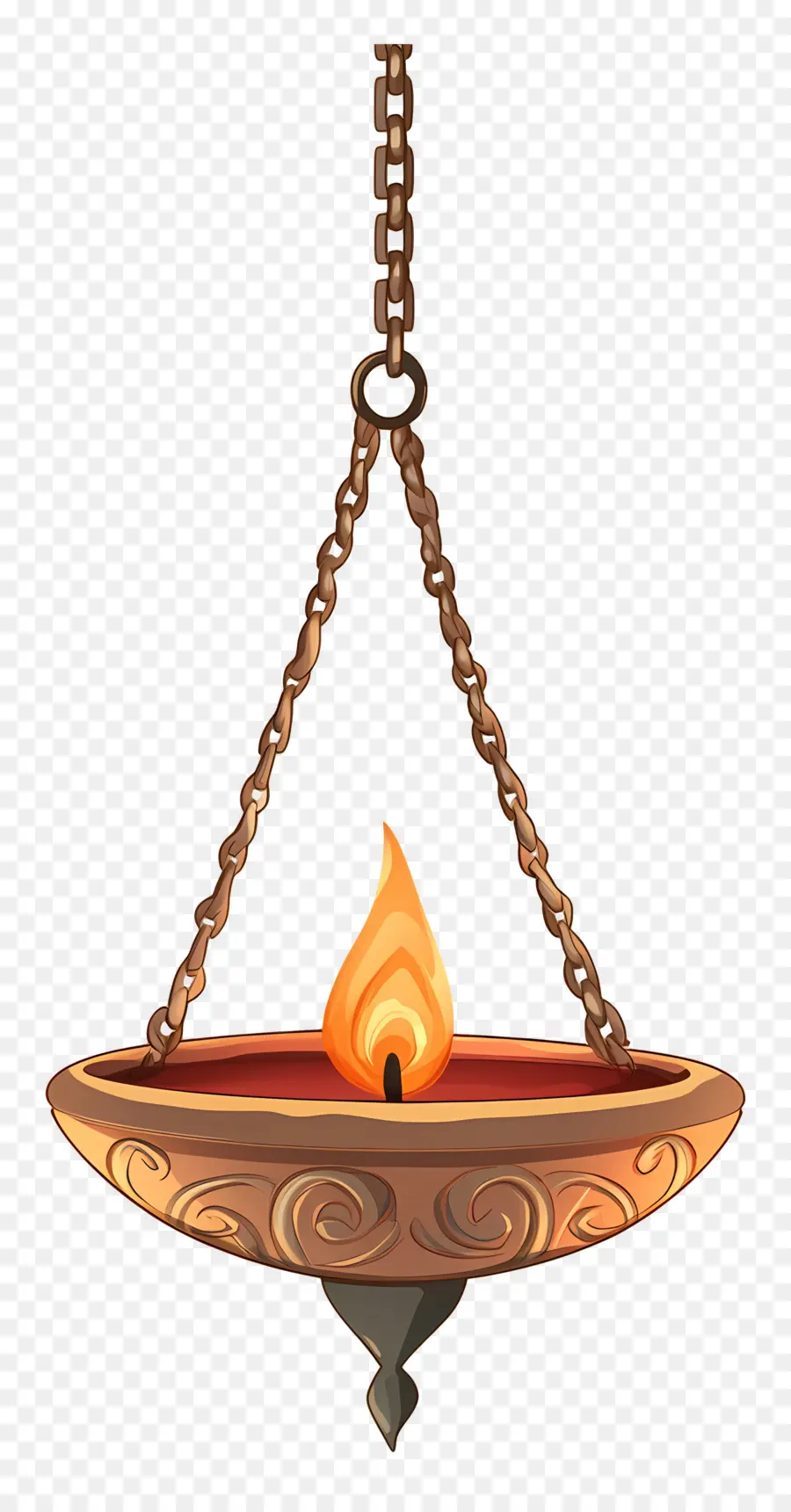 Diya Colgante，Lámpara De Aceite Decorativa PNG