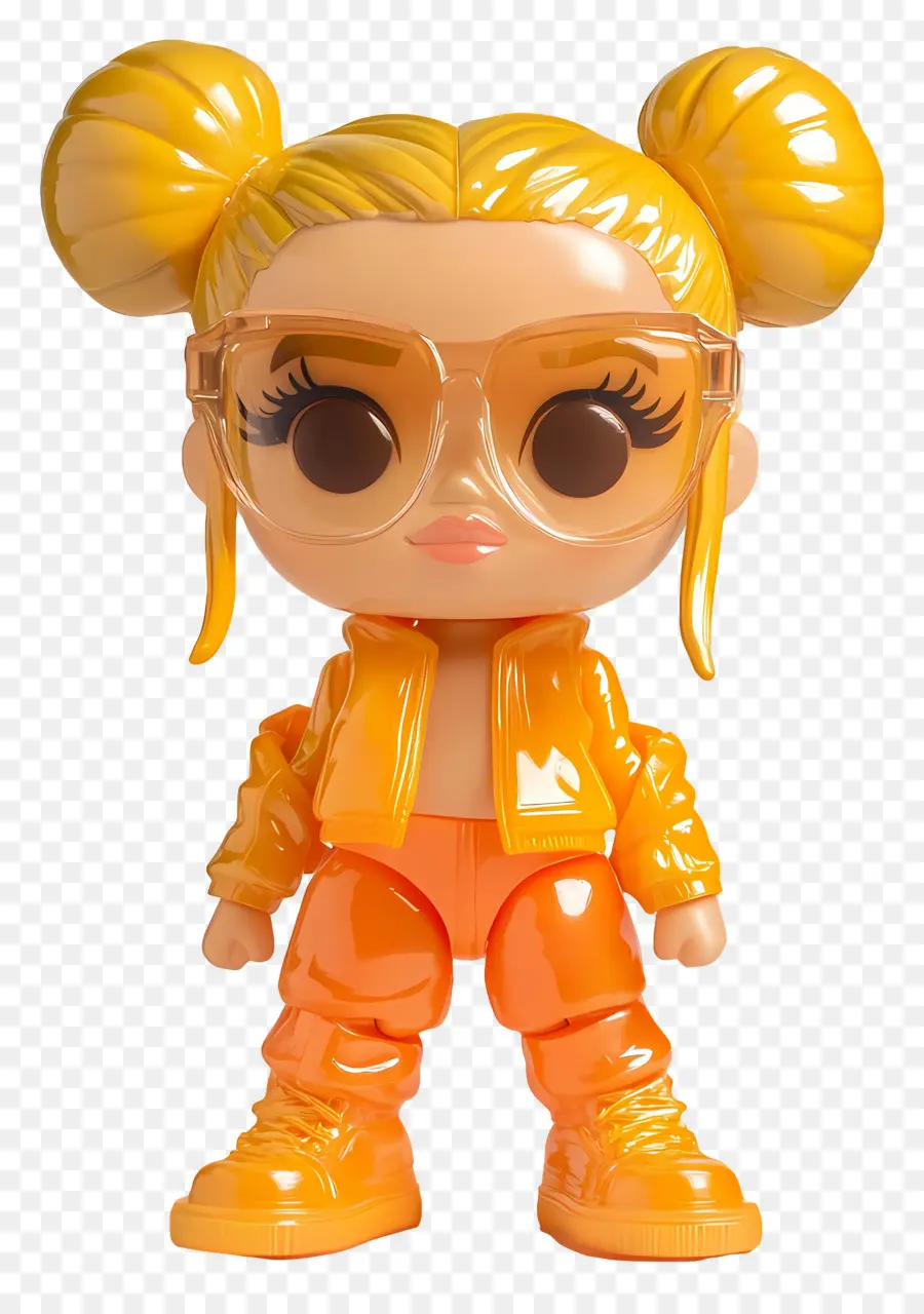 Miley Ciro，Figura De Vinilo Naranja PNG