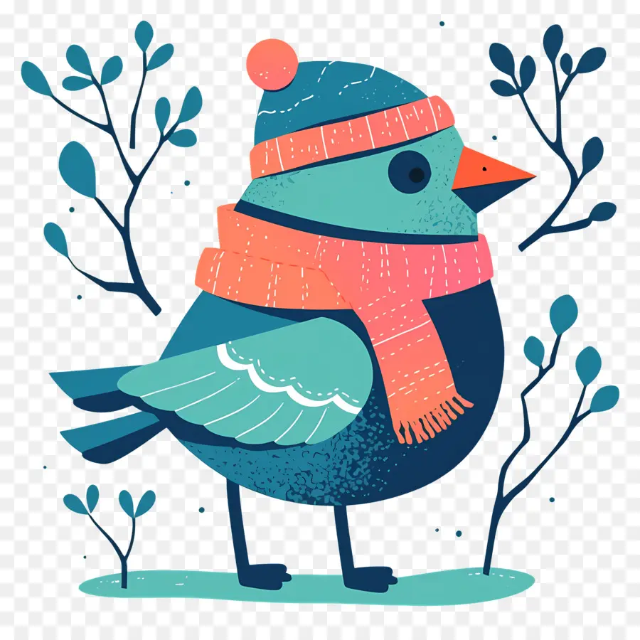 Pájaro De Invierno，Frío PNG