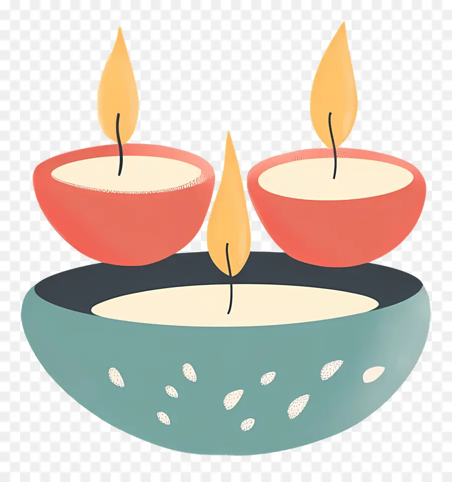 Lámparas De Diwali，Velas PNG