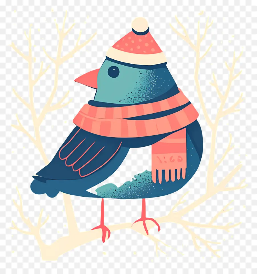 Pájaro De Invierno，Frío PNG