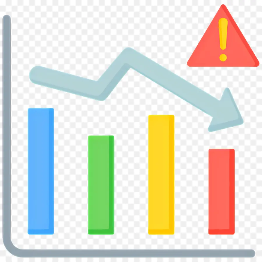 Mercado De Valores，Gráfico De Barras Decrecientes PNG