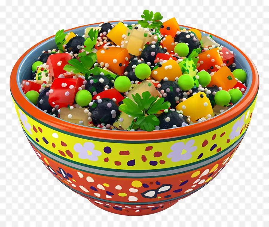 Ensalada De Quinua，Ensaladera Colorida PNG