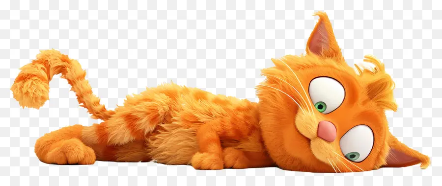 Garfield，Gato Naranja Durmiendo PNG