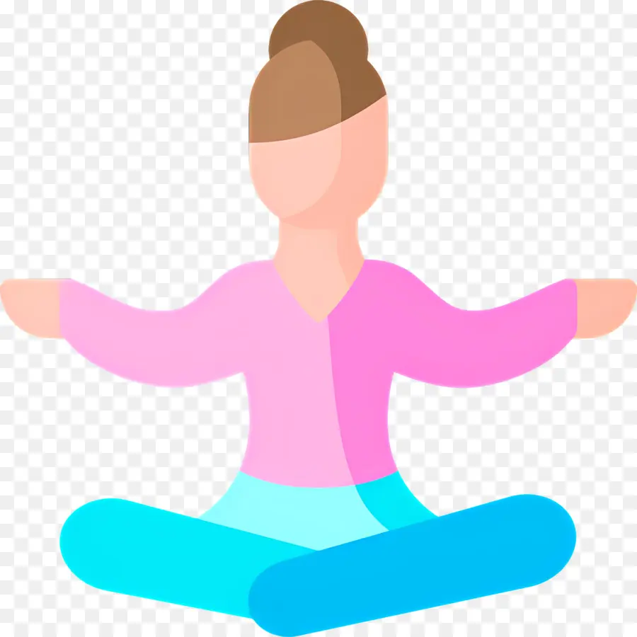 Meditación，Mujer PNG