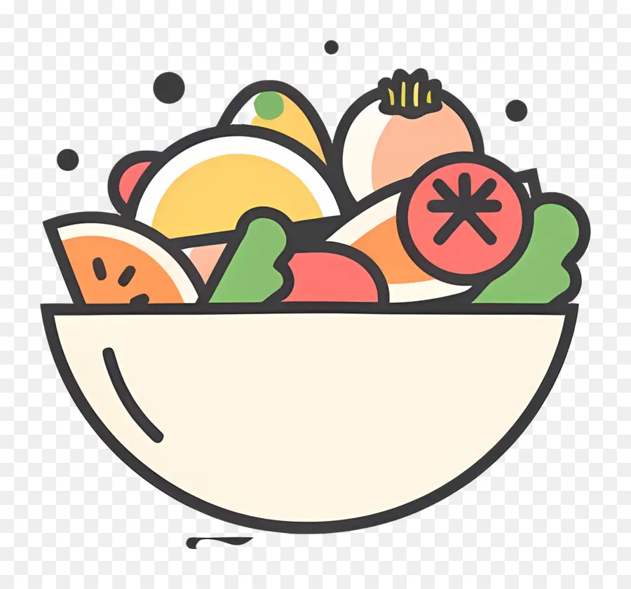 Ensalada De Dibujos Animados，Ensalada PNG