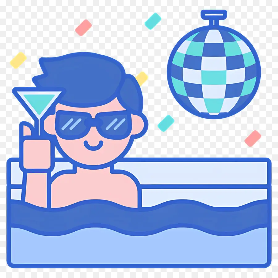 Piscina，Icono De Fiesta PNG