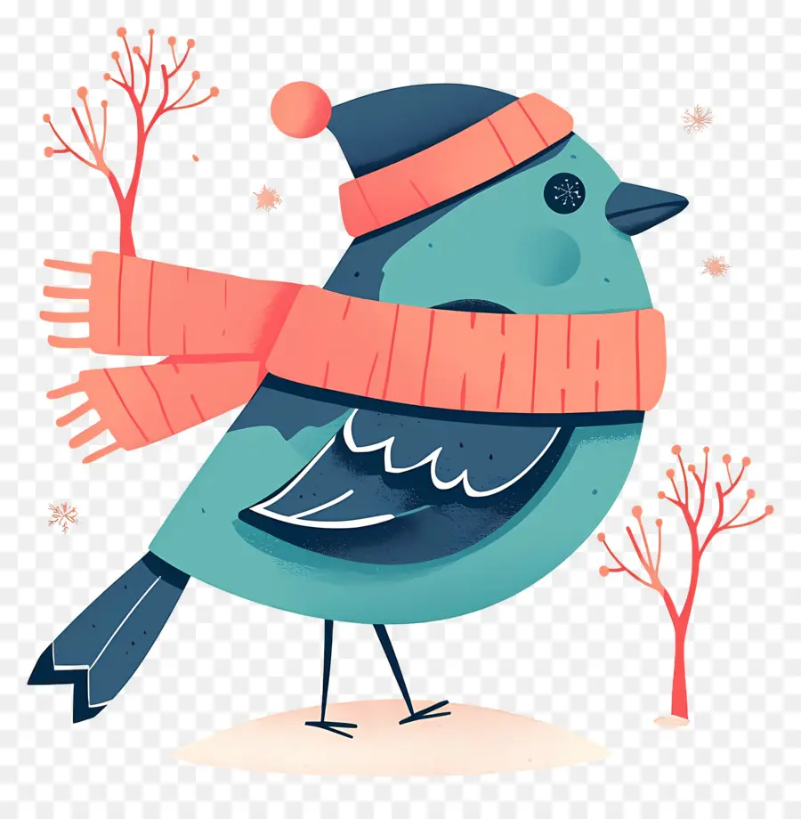 Pájaro De Invierno，Frío PNG