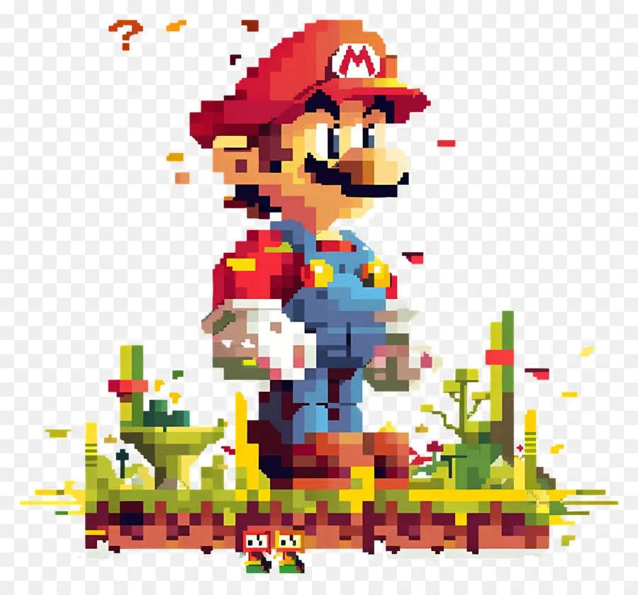 Píxel Mario，Carácter De Píxeles PNG