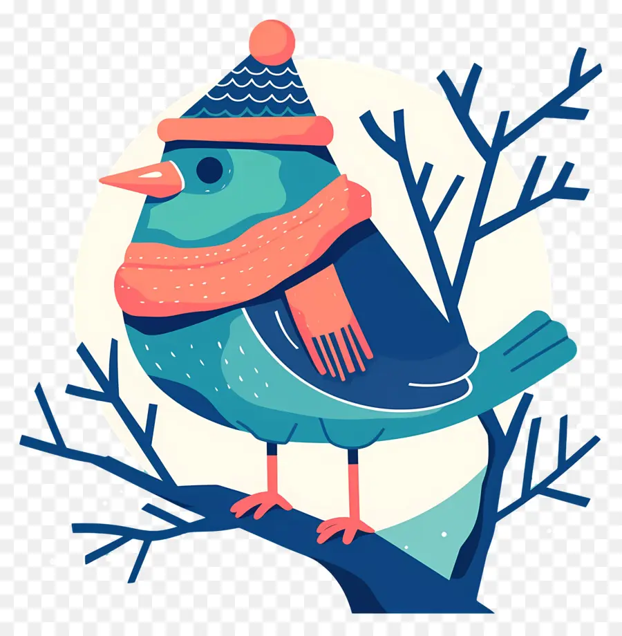 Pájaro De Invierno，Bufanda PNG