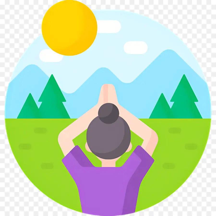 Meditación，Postura De Yoga PNG