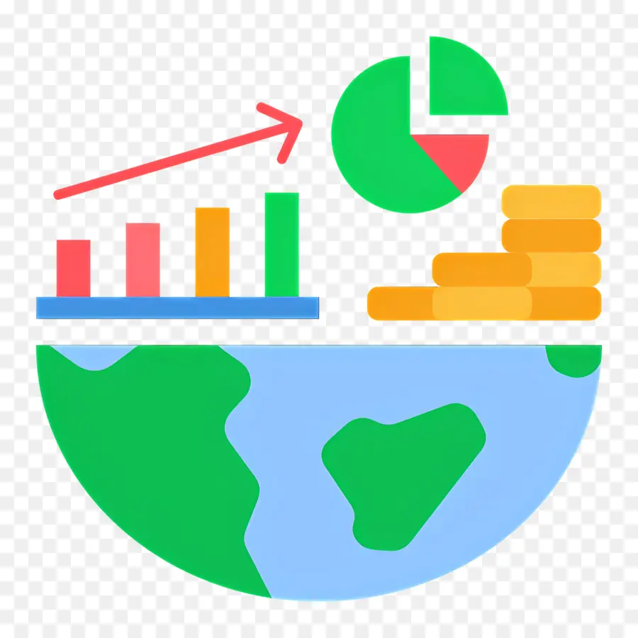 Mercado De Valores，Ilustración De La Economía Global PNG