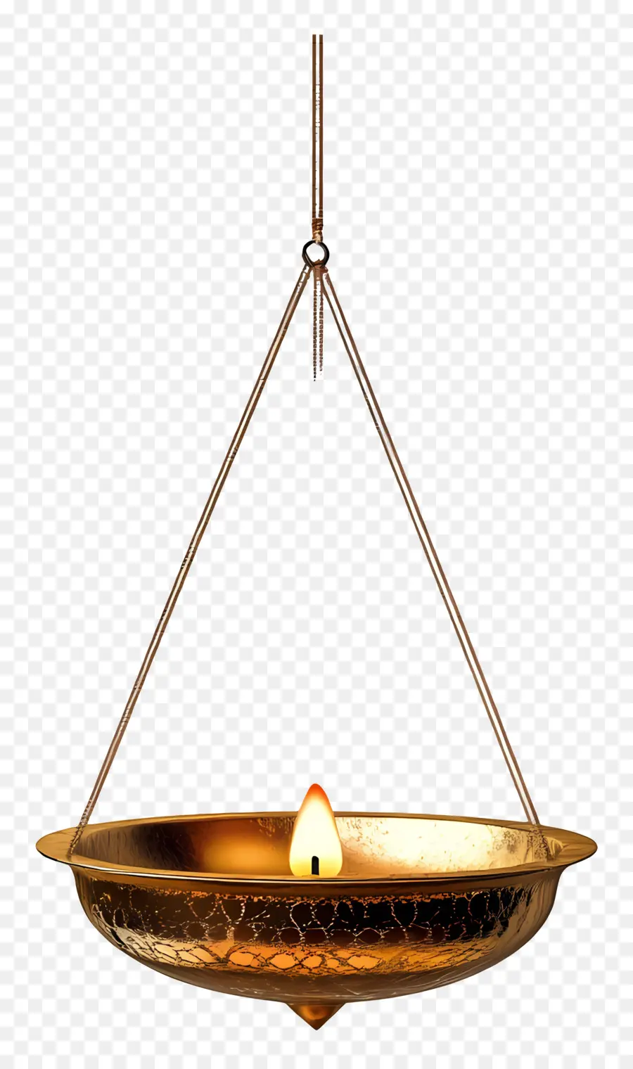 Diya Colgante，Lámpara De Aceite Colgante PNG