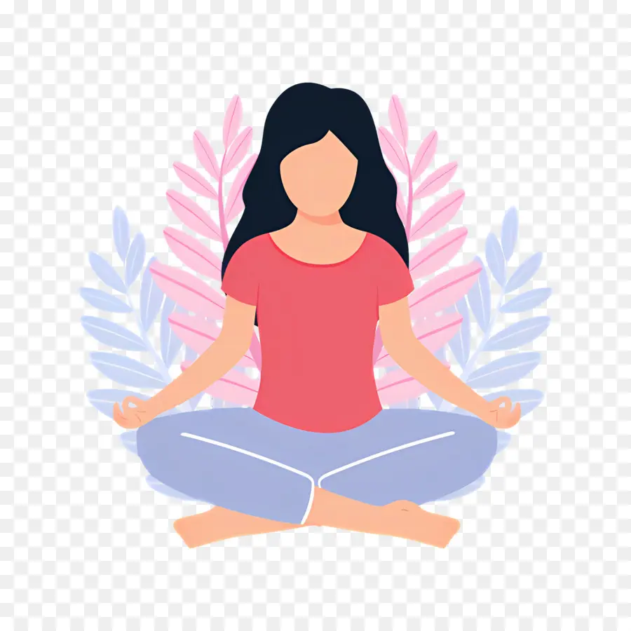 Meditación，Persona Meditando PNG