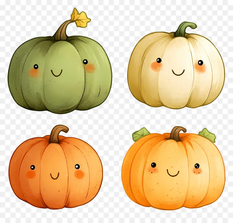 Calabazas Lindas，Sonriente PNG