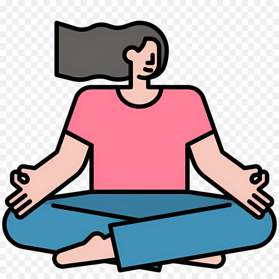 Meditación，Persona Meditando PNG