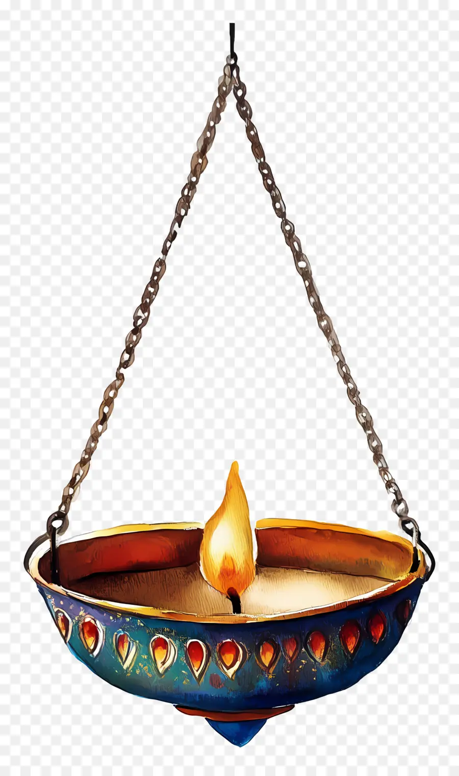 Diya Colgante，Lámpara Colgante PNG