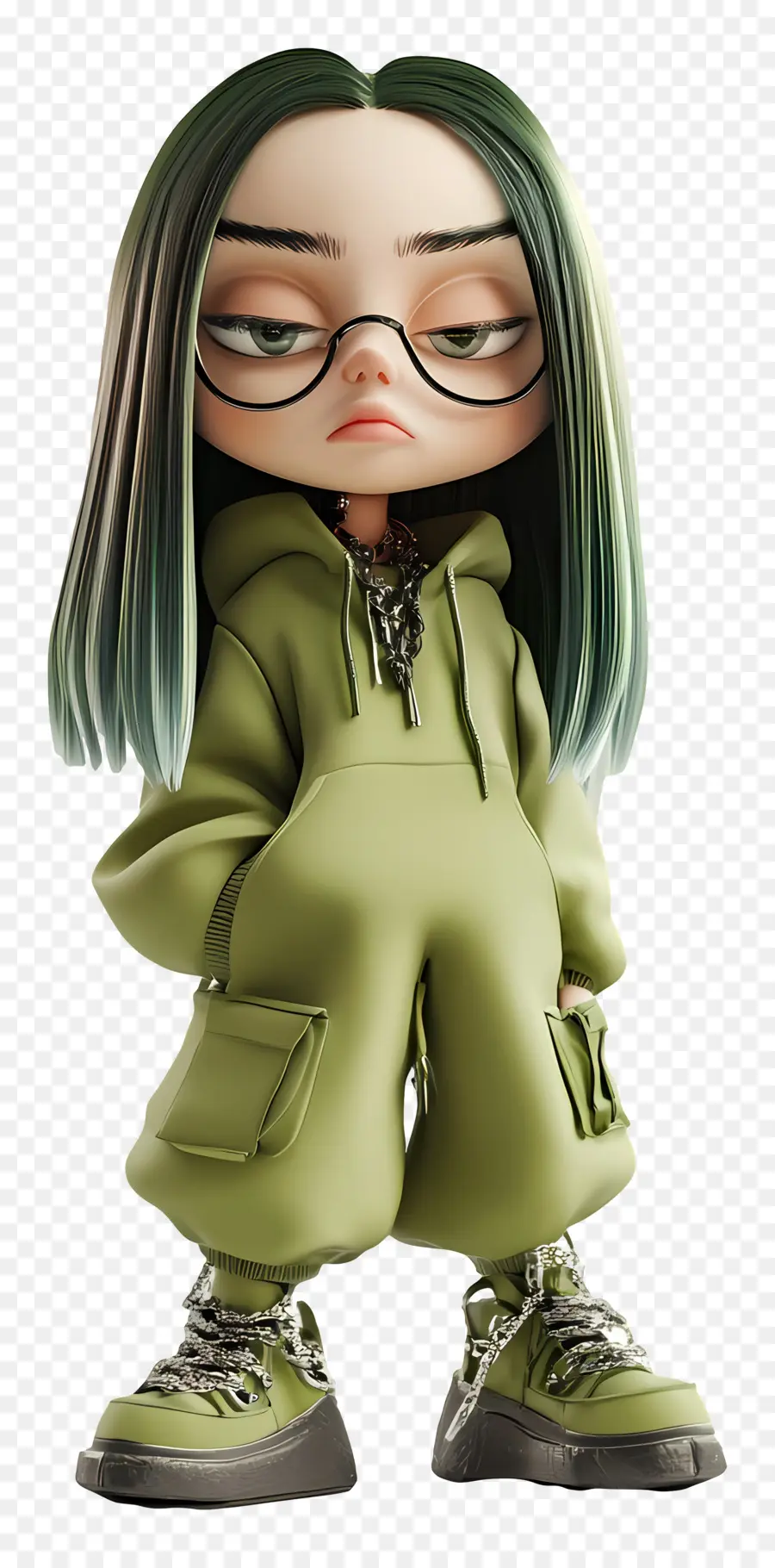 Billie Eilish，Personaje De Dibujos Animados PNG