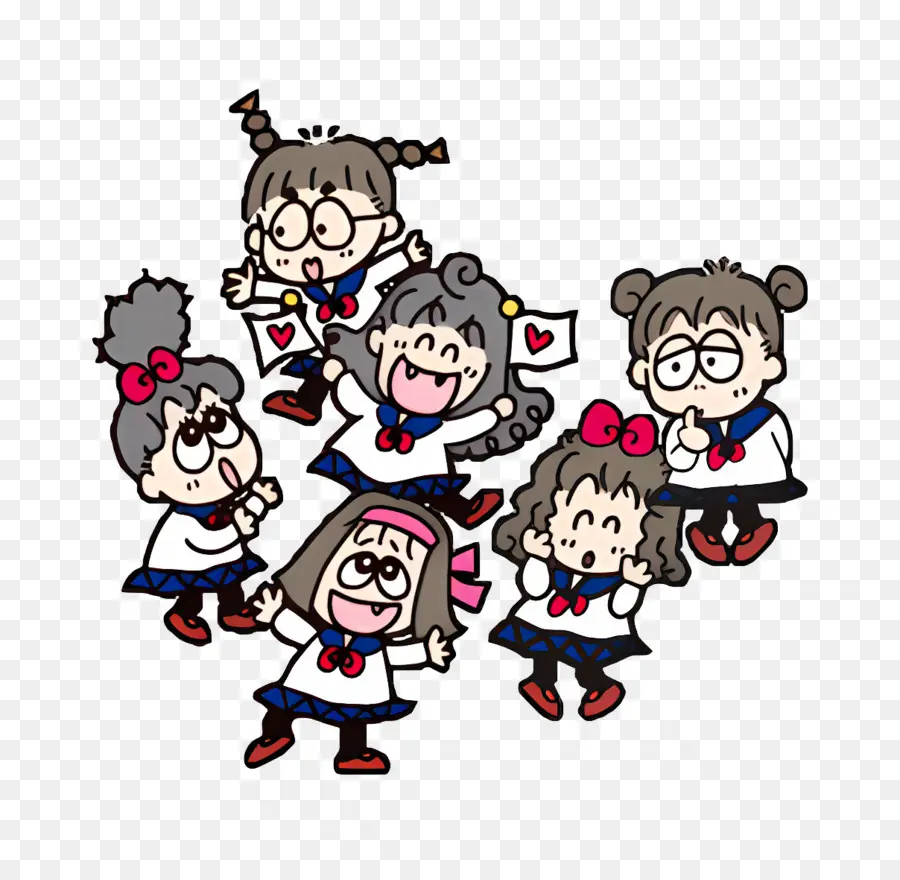 Rururugakuen，Personajes De Dibujos Animados PNG