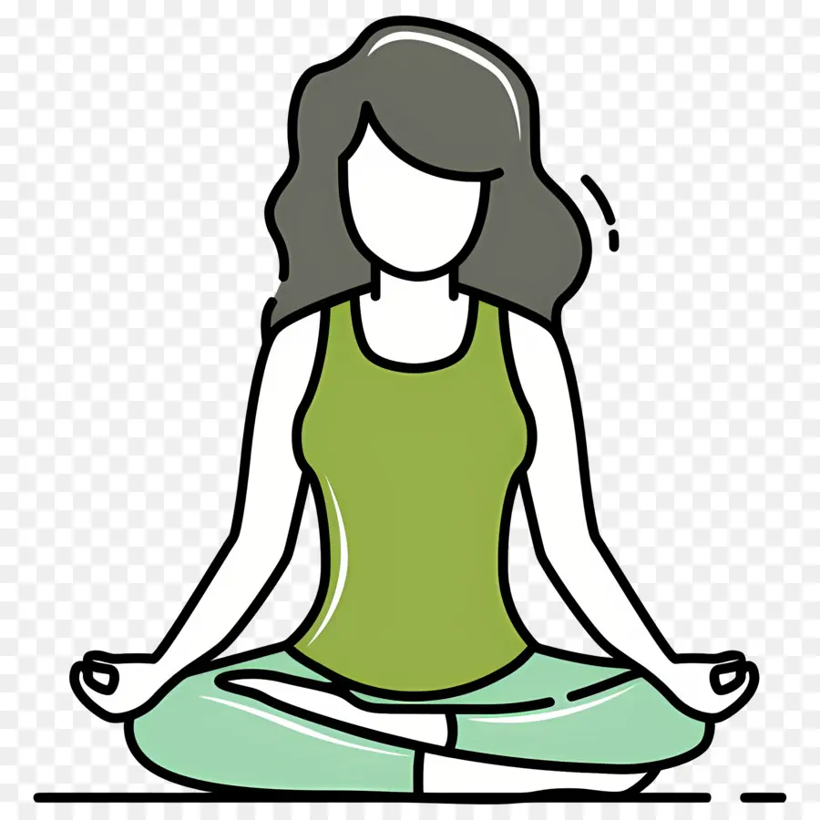 Meditación，Postura De Yoga PNG