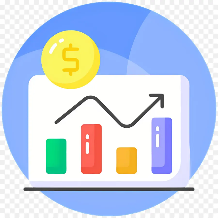 Mercado De Valores，Grafica Con Dolar PNG