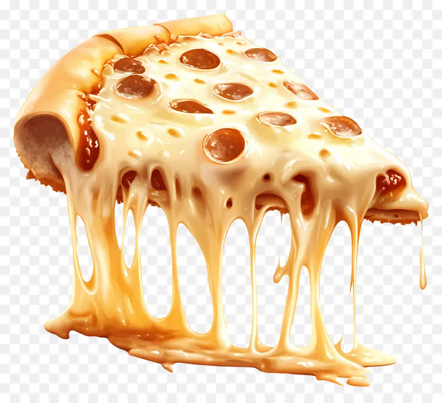 Tira De Queso，Rebanada De Pizza Con Queso PNG