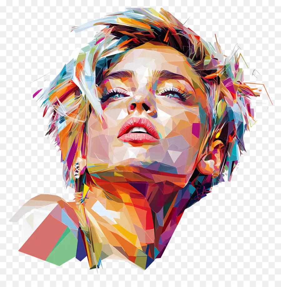 Miley Ciro，Retrato Colorido PNG