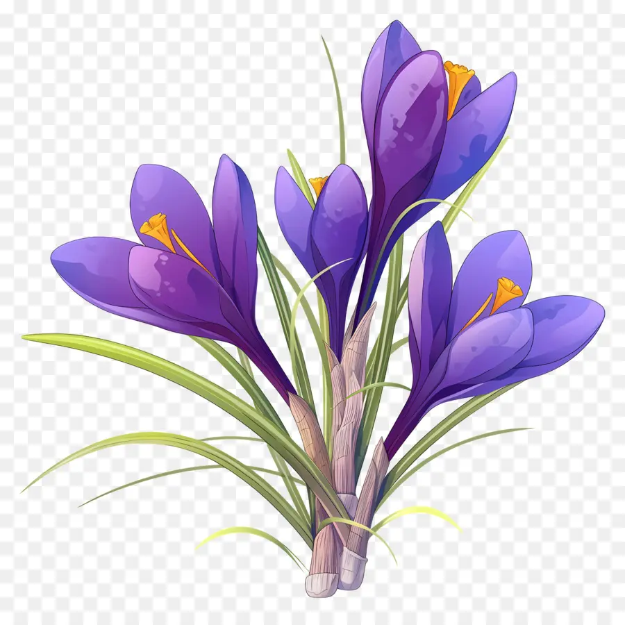 Azafrán，Flor Morada PNG