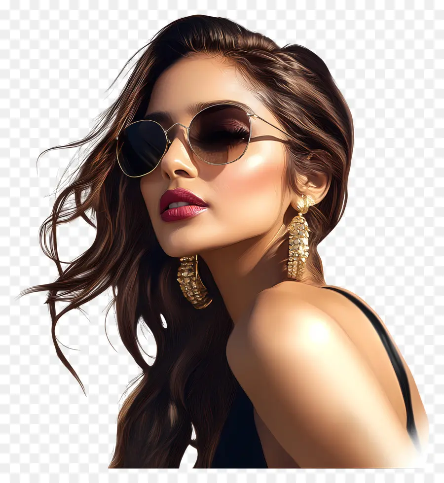 Deepika Padukone，Mujer Con Gafas De Sol PNG