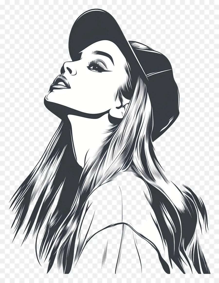 Ariana Grande，Mujer Con Gorra PNG