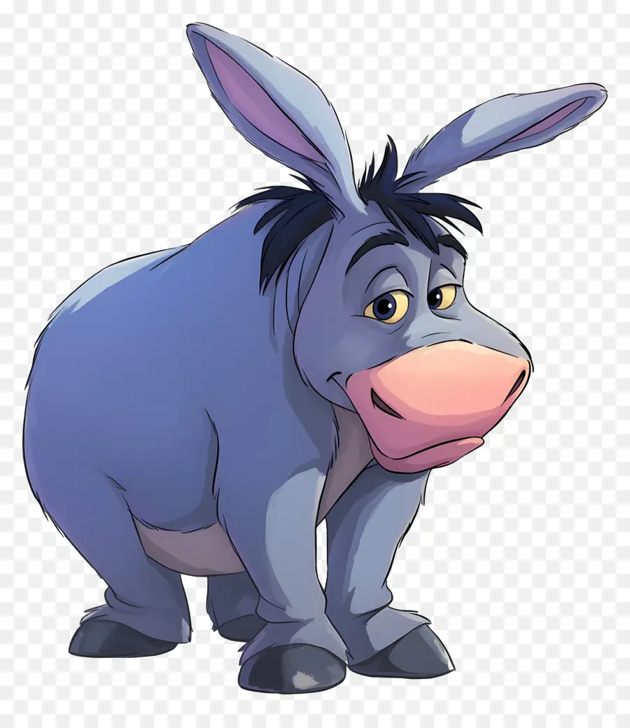 Eeyore，Burro Azul PNG