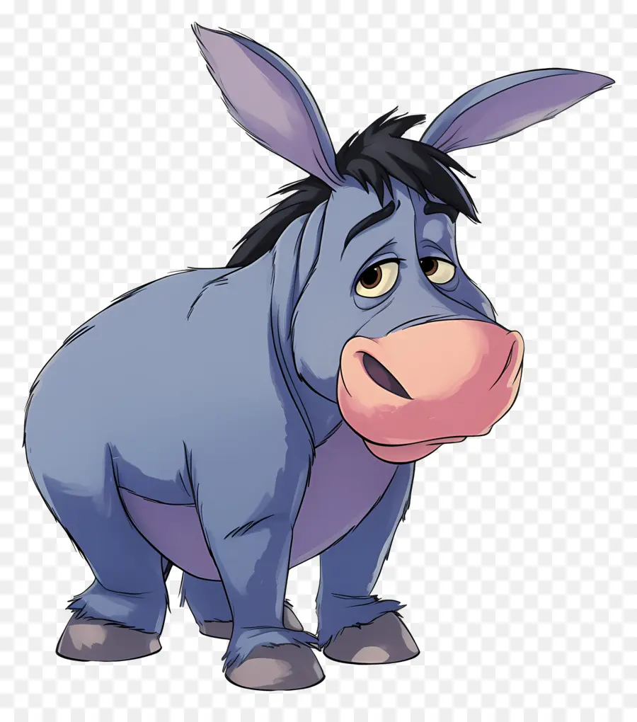 Eeyore，Burro Azul PNG